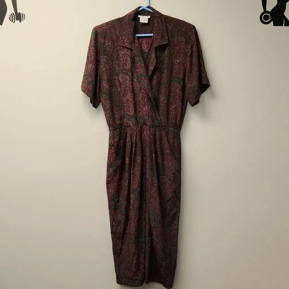 Vintage Talbots Paisley Dress Shoulder Pads 6